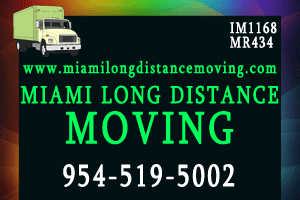 Miami Long Distance Moving. 954-519-5002, 305-400-4298